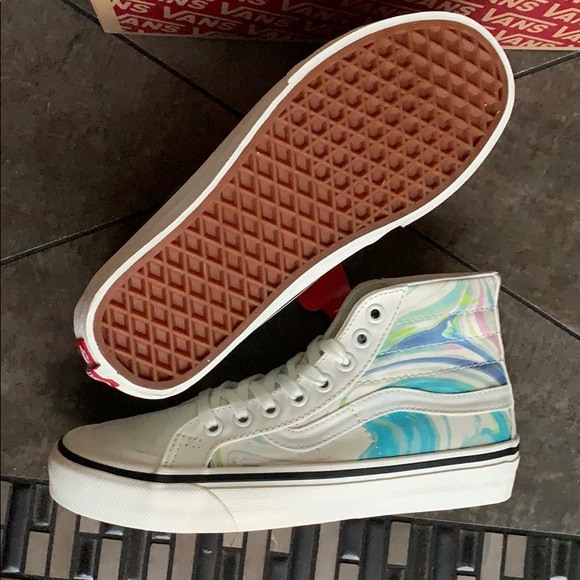 VANS SK8-Hi 138 DECON RESIN SWIRL Marshmal men’s - Picture 3 of 16